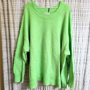 Ava&Viv Sweater, Size 4X, Green